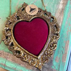 Red Velvet Sacred Heart Hanging Home Decor