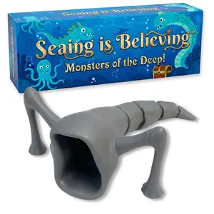 Seaing is Believing Sea Eater Abyssal Cryptid Figurine – Giant Leviathan Sea Monster Collectible – 1997 Deep Sea Mystery Statue – Waterproof Submersible Nautical Decor for Aquarium, Bath, or Office