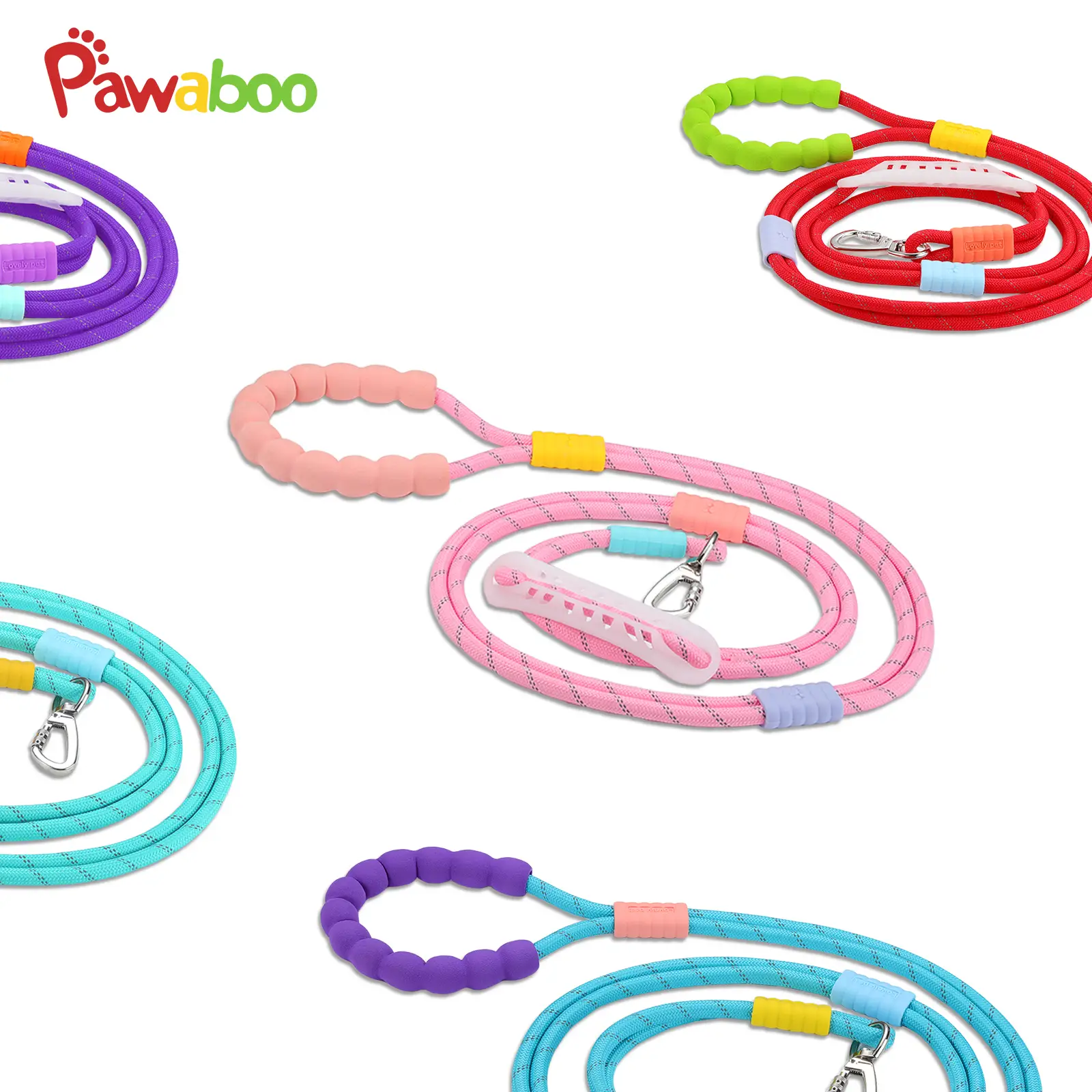 2025 Pawaboo Hands Free Dog Rope Leash, Adjustable Waist , Crossbody Rope with Explosion-Proof Handle, Lockable Metal Clipthe ,The Best Gift for Dogs