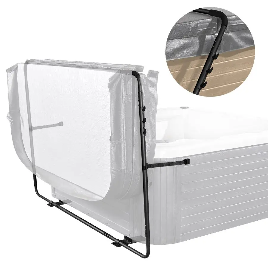fathersdaygift VEVOR Hot Tub Cover Lift, Spa Cover Lift, Height 31.5 - 41.3 Width 53 - 92.5 Adjustable, Installed at the Bottom on One Side, Suitable for Various Sizes of Rectangular Bathtubs, Hot Tubs, Spa
