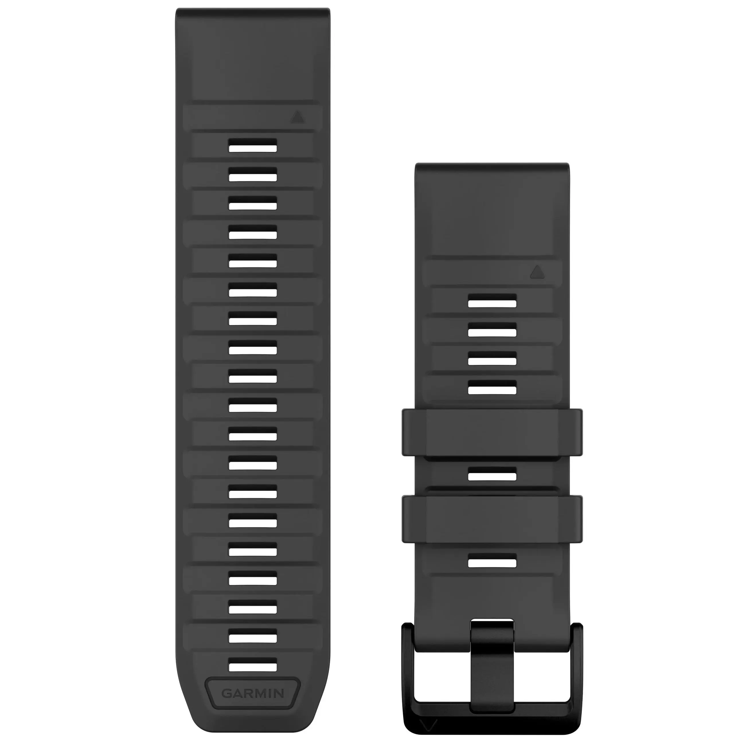 Garmin QuickFit 26 Interchangeable Watch Band, 26mm Graphite Silicone Strap with Secure Buckle for Tool-Free Swap (010-13393-07), Fashion, No Tools Required