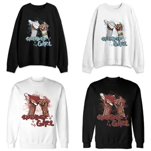 [COLLECTION] Dune Red - Blue Design 13s Sweatshirt Match Sneaker Girl Nail