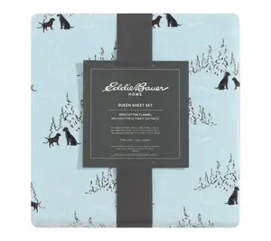 Eddie Bauer Dog Friends Blue C otton King Shee t Set