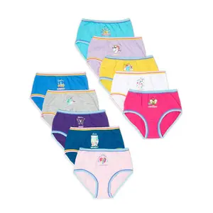 Wonder Nation Girls Cotton Brief Underwear, 10-Pack, Sizes 4-18 & Plus