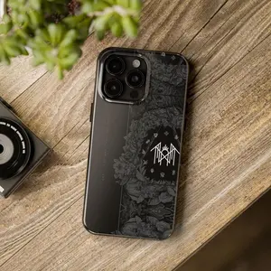 Sleep Token Band Symbol Floral Tough Phone Case |   Dual-Layer Shockproof |   Metal Fan Daily & Rock Gifting |   Gothic Floral Dark Aesthetic (Compatible with iPhone 11-17 Pro Max/Plus & Galaxy S23-S25)