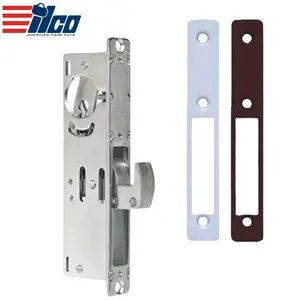 Ilco - Deadbolt Mortise Lock Body - Hookbolt - 1-1/8" Backset - 628/313 - Clear/Dark Bronze Faceplates - Grade 1