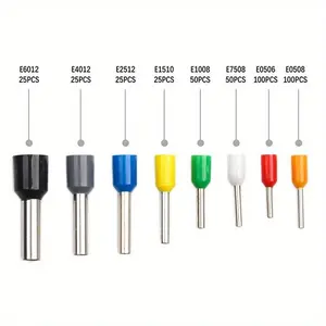 400pcs Tubular Terminal Cord End Wire Connector Electrical Insulated Terminator
