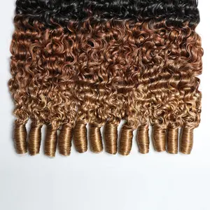 VIPbeauty Ombre Blonde Burmese Curly Frontal 13x6/13x4/5X5/4X4 Transparent Lace Frontals 16A Burmese Virgin Human Hair Lace Frontal Closure