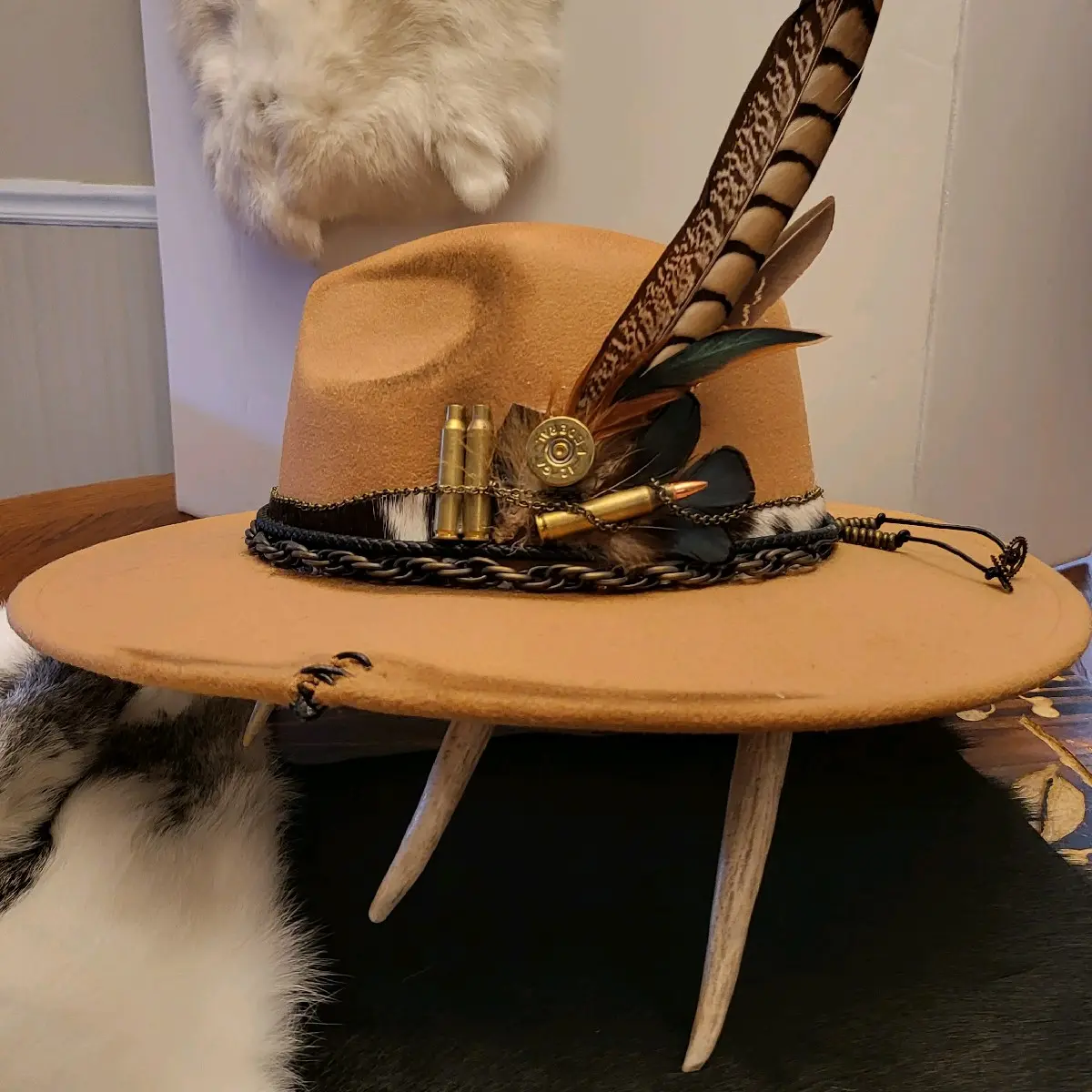 Pheasant Tan and Bullet Custom Cowboy/ Cowgirl Hat
