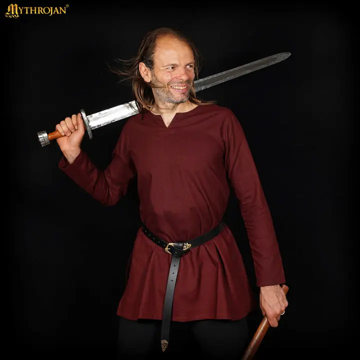Classic Dark Age & Early Medieval Tunic : LARP, SCA & Medieval Events - Brown