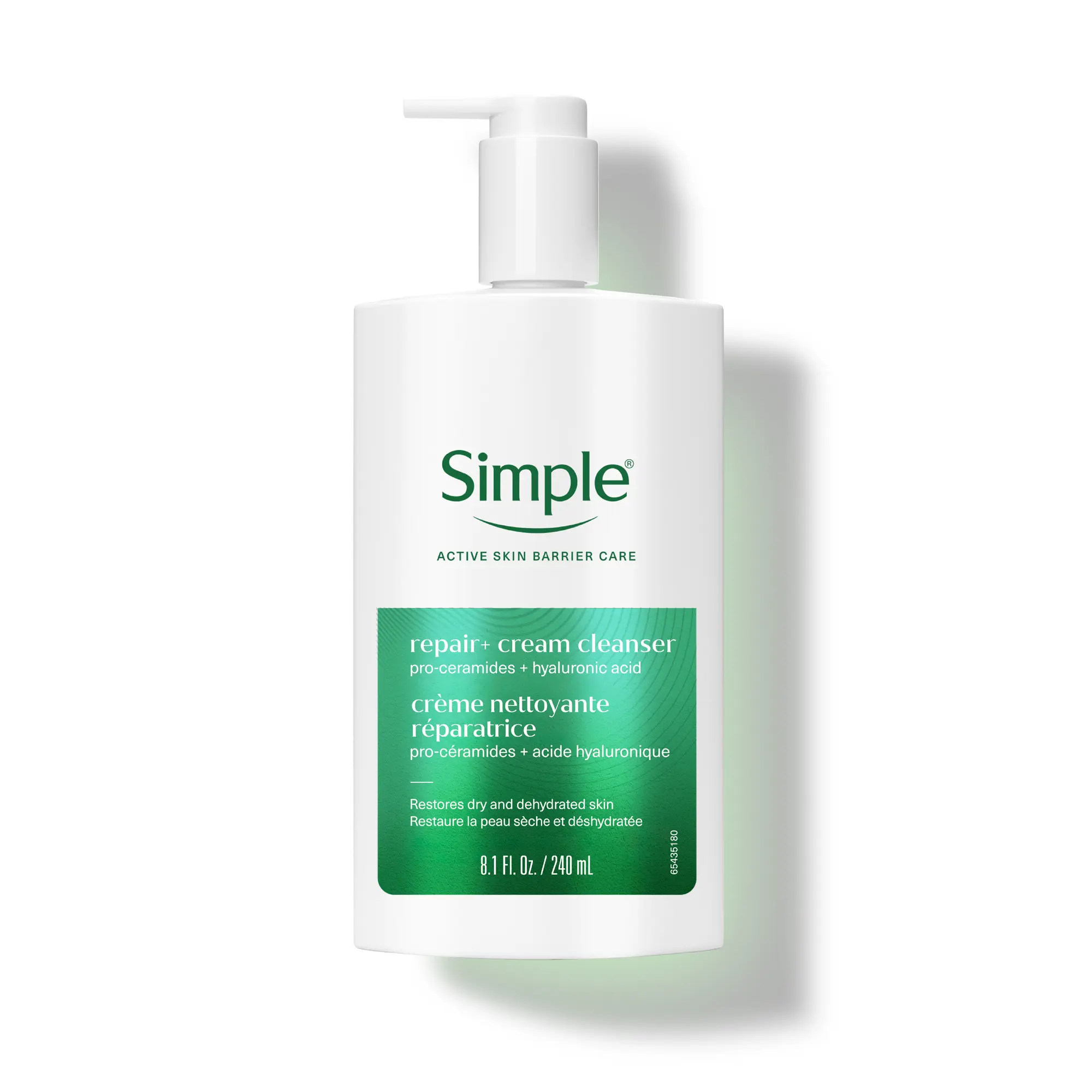 Simple Skin Barrier Repair Plus 3-Step Routine | Cream Cleanser + 11% Pro-Ceramides Serum + Rich Cream