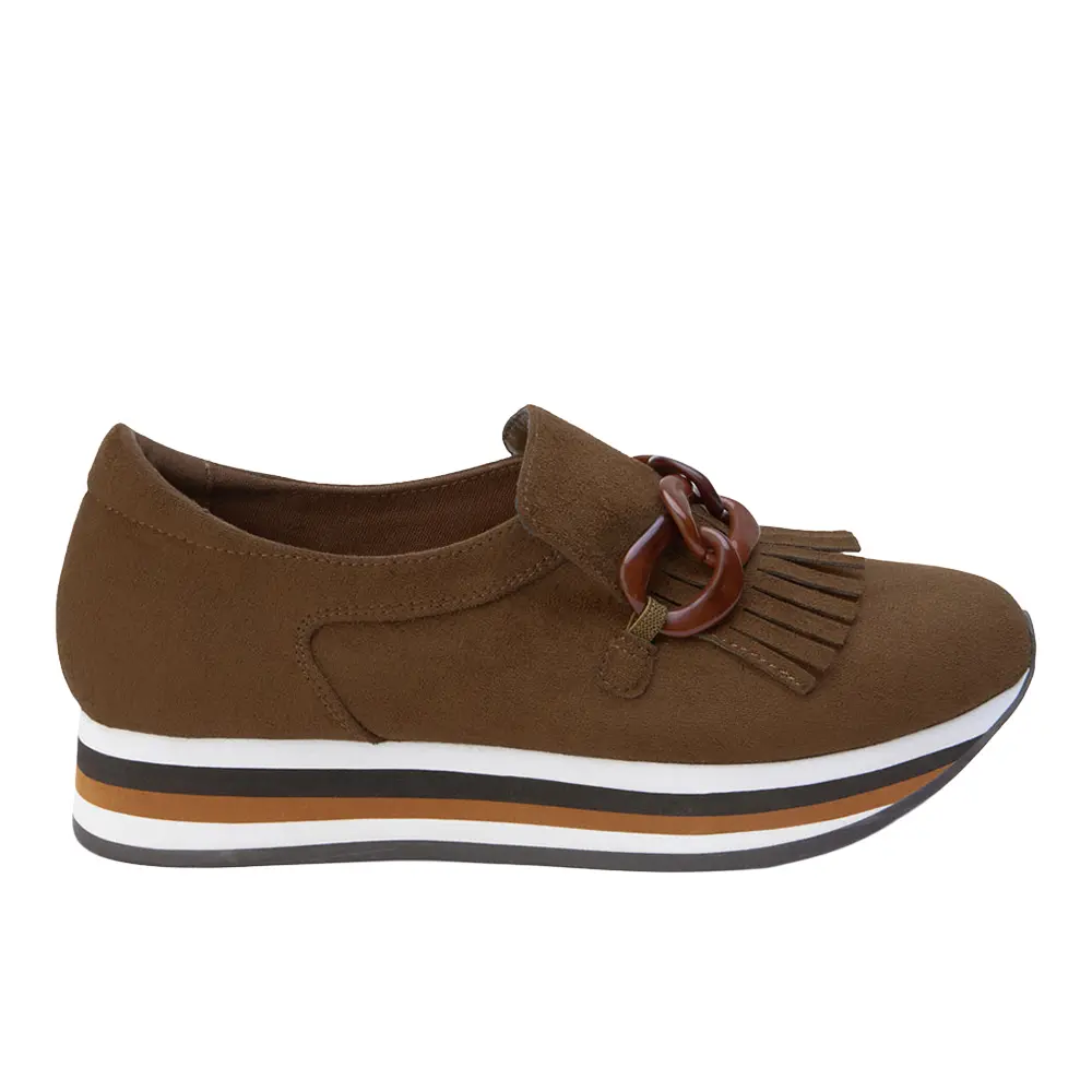 COCONUTS by Matisse Womens Bess Platform Loafers Casual - Brown