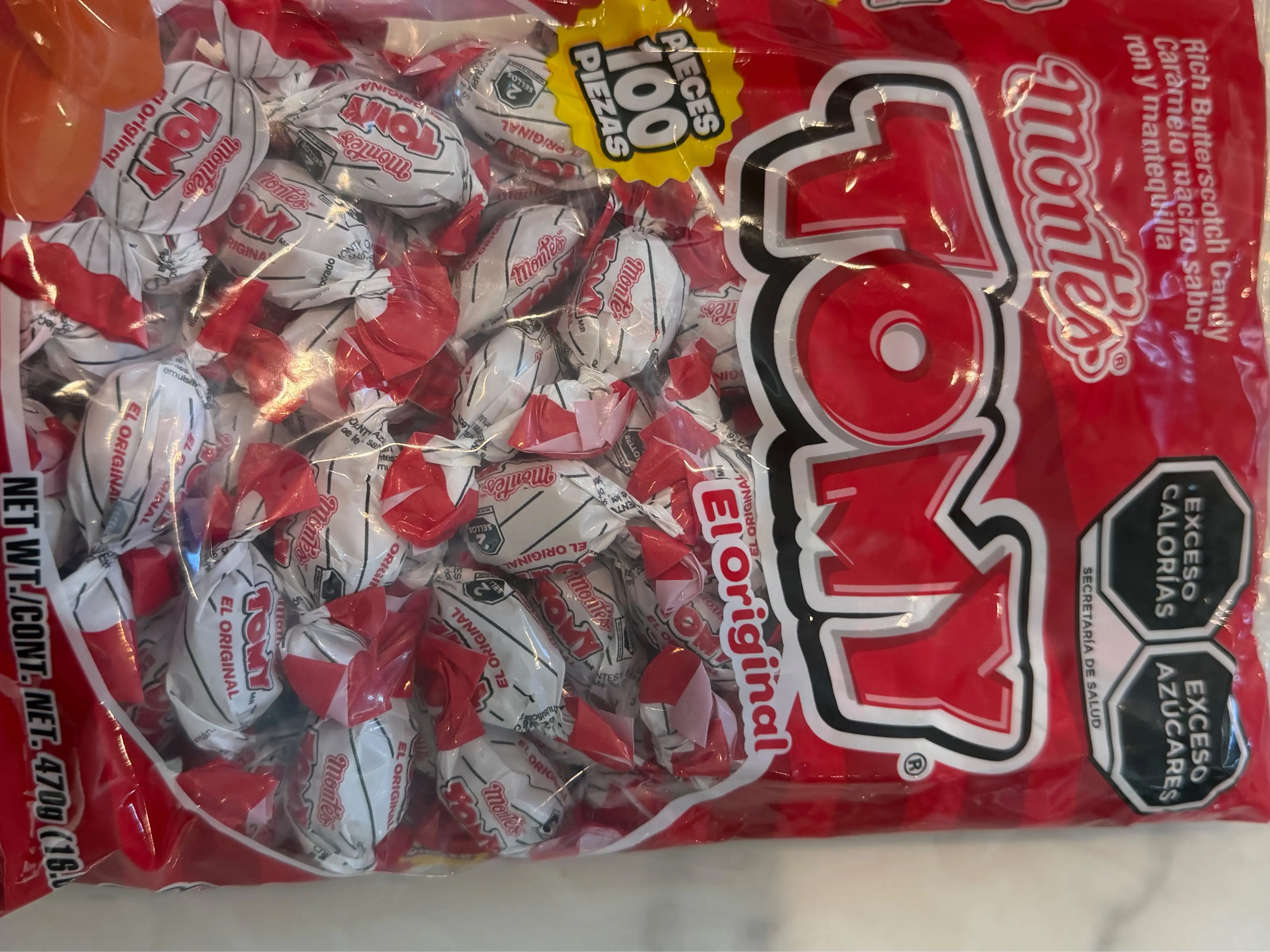 caramelo macizo sabor ron y mantequilla