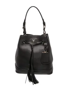 Pre-owned PRADA leather Shoulder Bags City Calf Bucket Bag xiaotang20260308222