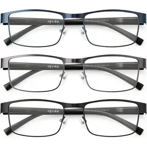 3 count Blue Light Glasses Men - Bluelight Blocking  Metal Thin Frame For Mens/Women