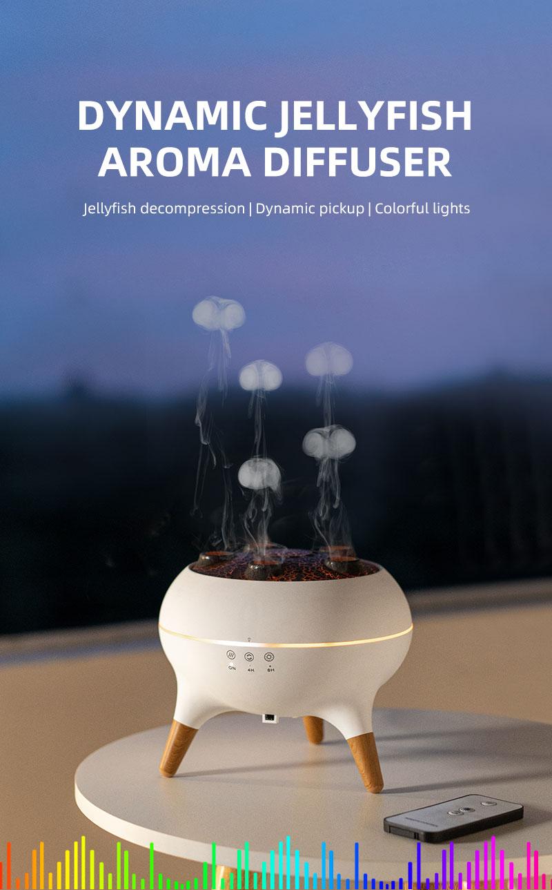  Aroma Diffuser Humidifier with Remote 7 Soothing Night Lights for Relaxation Yoga Sleep Aid Mood Lighting Aromatherapy Essential Oil Diffuser with Colorful Gradient Lighting
