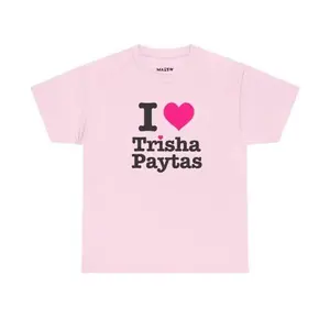 Trisha Paytas Unisex Heavy Cotton Tee - Show your Love with I Heart Tshirt