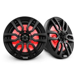 NXL 8" 2-Way Coaxial Marine Speaker With LED RGB Lights 125 Watts Rms 4-Ohm -Black