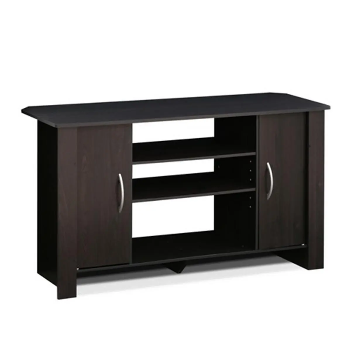 Furinno Econ Compact Modern TV Stand - Espresso (22.8x42.1x13.5 in), Adjustable Shelves Indoor Entertainment Center with Easy Assembly TV Console Table, Tv Shelf