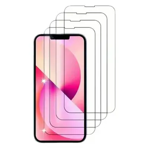 Anti-reflective Screen Protector, 4 Counts Tempered Glass Screen Protector, Phone Accessories Compatible with iPhone 11 12 13 14 15 Pro Max, Cover