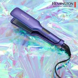 Remington Gloss 2" Flat Iron, Infused with Micro-Conditioners to Add Shine As You Style, Ceramic Coated Plates for Smooth Styling, 9 Digital Heat Settings