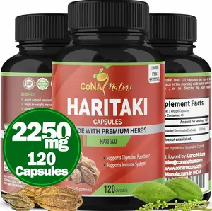 Organic India Haritaki Capsules 2250MG, Rejuvenation, Improving Digestion, Maintains Regularity | Non-GMO Vegan Gluten-Free Herbs and Supplements, 120 Capsundefined
