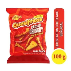 3 PACK QUESIFRITOS CHILTEADO CRUNCHY CHILI CHEESE FLAVOR