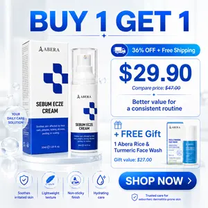 Abera Sebum Ecze Cream - Reduces Itching, Redness, Psoriasis, Dry, Flaky Skin, Moisturizes, Restores Skin Skin Repair