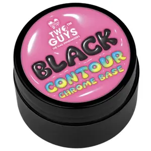 2GUYS NAIL BLACK CONTOUR CHROME BASE