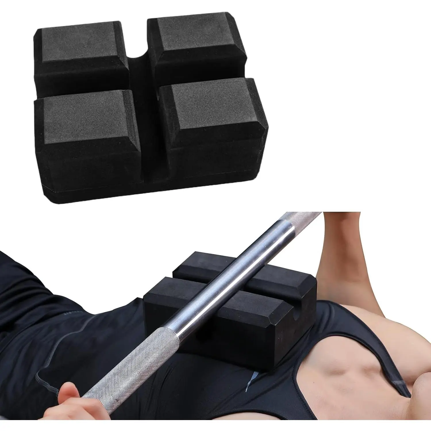 Bench Block-Bench Press Block Adjustable 2-5 Bench Board,Iprove Single  Assistant Foa Pad Brisk,Anti-Slip Deep Squat Fitness Trainer