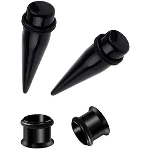11mm 7/16" Steel Ear Stretching Kit - 2 Tapers 2 Tunnels Size Between 00g(10mm) and 1/2" (12mm)