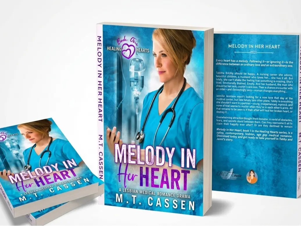 Melody in her Heart: Sapphic Medical Romance Paperback (Healing Hearts Series Book 1) - Age Gap WLW Drama, Steamy Lesbian Fiction Novel