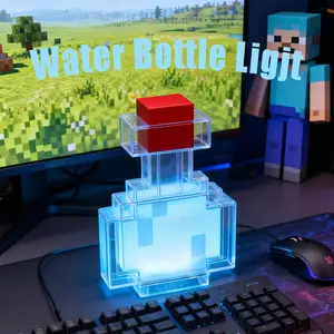【Graduation gifts】Potion Bottle Color Changing Decor, 8 Color Ambient Glow Ornament for Bedroom Desk Living Room Playroom Home Decor, Video Game Gifts, Colorful Mood Decoration