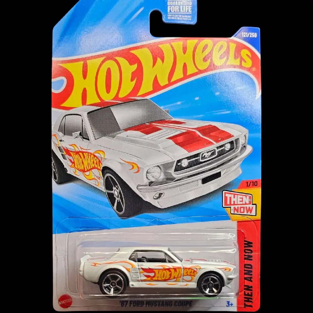 Hot Wheels 67 Ford Mustang Coupe #121 Then and Now 1/10 2025 - Classic Design with Red and White Colors