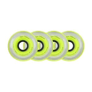 Labeda Roller Hockey Wheels - Millennium Gripper 76mm 74A Yellow (4-Pack)