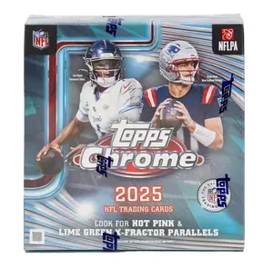 2025 Topps Chrome Football Mega Box - 7 Packs per Box - Ripped and Shipped!