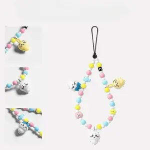 Kawaii Chiikawa Hachiware Usagi cute birthday gift, mobile phone chain beaded pendant, wrist lanyard, anti-lost rope