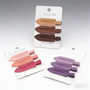 9 Pieces No Bend Hair Clips No Crease Hair Clips Curl Pin Clips for Hair Styling Bangs Waves Makeup Applicatio