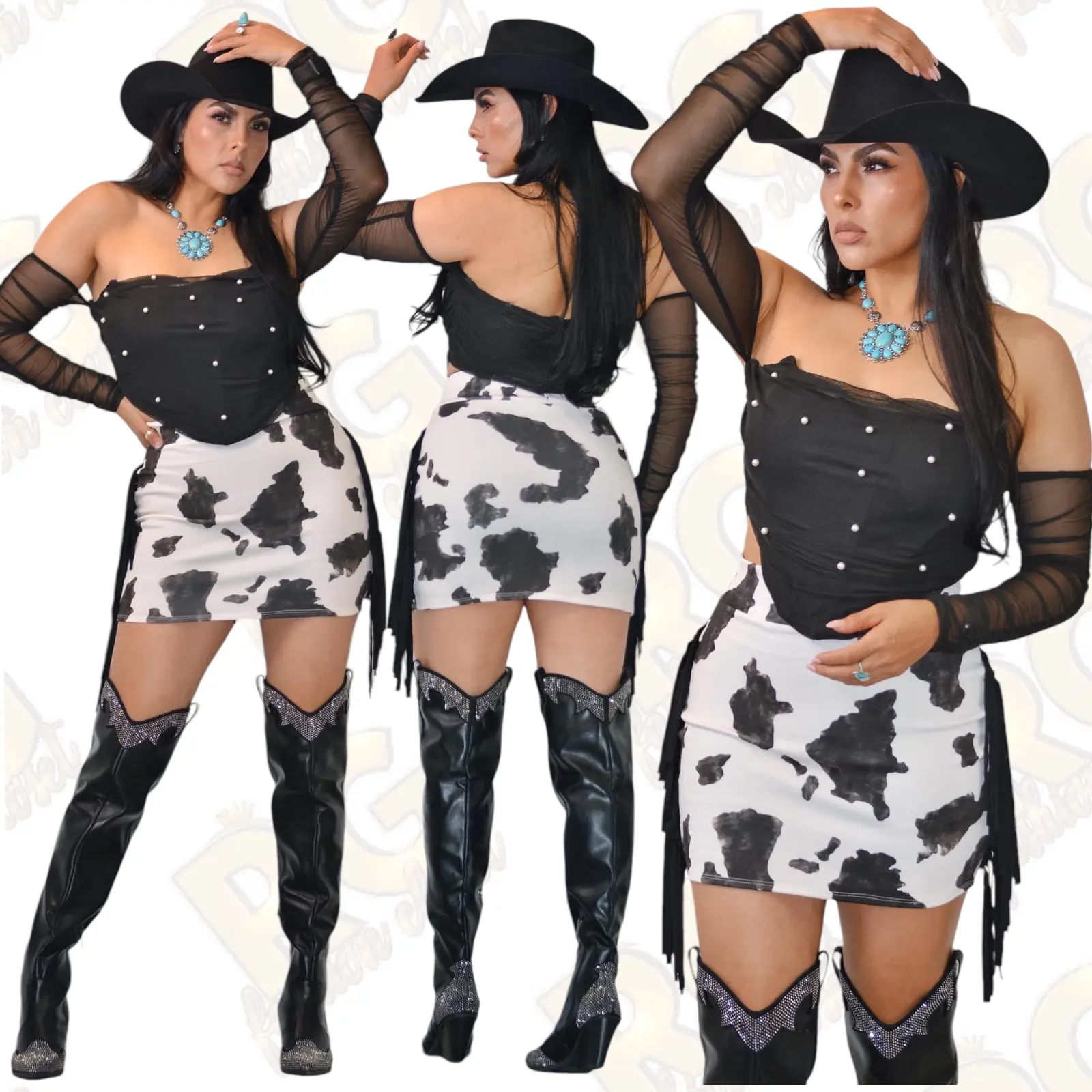 Western Fashion Mini Skirt