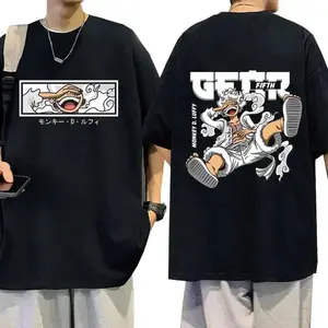 2 slides, Unisex (For Men and Women) Shirt O-Piece T-shirts – Straw Hat Pirates Nika Gear 5 M0nkey D. Lu.uuf.fy T-shirt, OneP Shirt, Streetwear Top Classic Tshirt