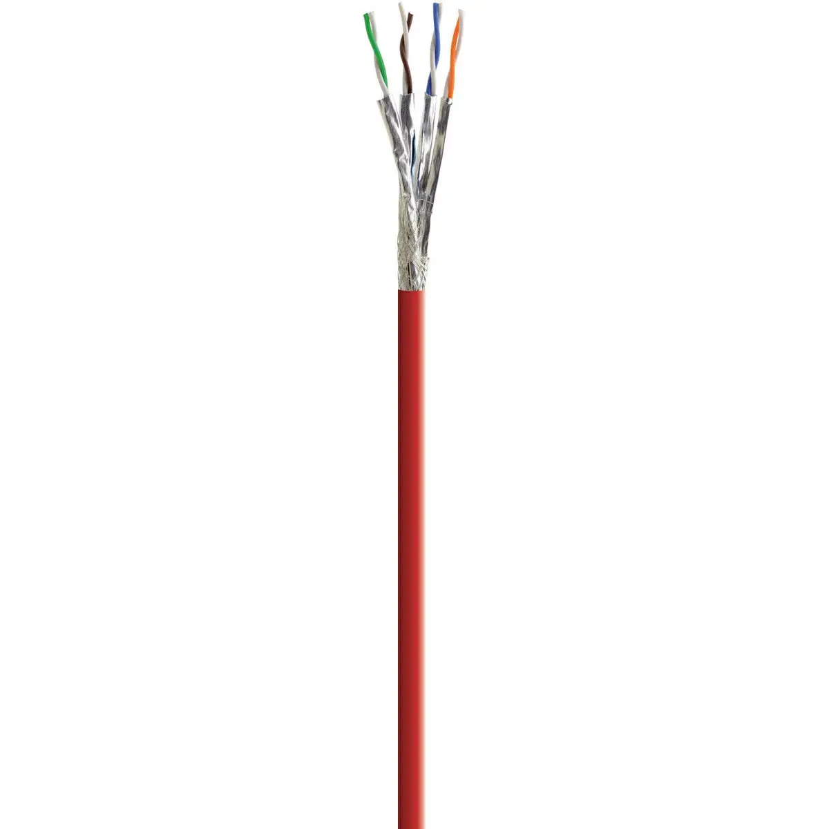 Kramer Electronics BCLS-45 1640' Cat 7 S/FTP Low-Smoke/Zero-Halogen Bulk Cable with Metal-Foil Screen & Braid Wire, Red
