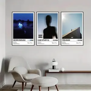 CASE STUDY 01/Freudian/NEVER ENOUGH Music Album Cover Unframed Poster, Hip Hop Rap Style, R&B Pop Music Theme, Rapper, Aesthetic Poster Print, Modern Bedroom Wall Decor - Halloween/Easter/Christmas Gift, Frameless