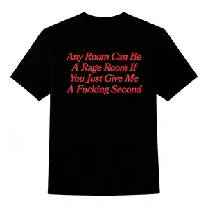 Transform Any Space Into A Rage Room Express Your Humor With This Funny Cotton T Shirt Perfect For Menswear And Stylish Mental Health Statement