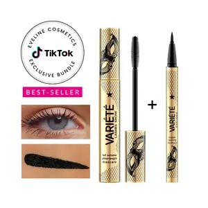Eveline Cosmetics Variété Bold Eye Duo – Black Volumizing Mascara + Waterproof Eyeliner