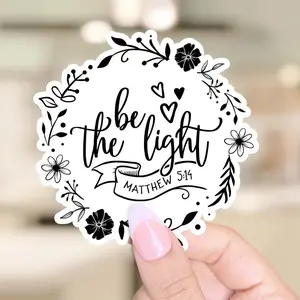 Be the Light Matthew 5:14 3" Sticker