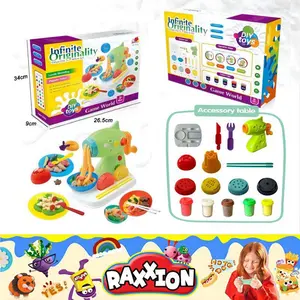 Kids Dough Kit – 5 Safe, Non-Toxic Colored Clays & 11 Tools Including Pasta Machine. Perfect Creative Toy for Ages 3+, Ideal for Christmas & Birthday Gifts for Boys & Girls