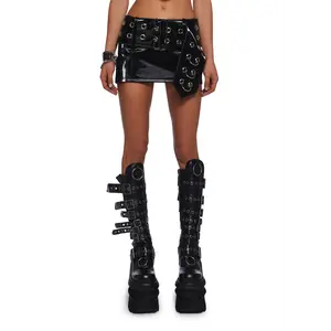 Diatonic Belted Mini Skirt