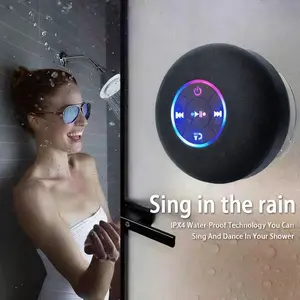 IPX6 Waterproof Bluetooth Speaker | LED Light Show | Portable for Shower & Camping
