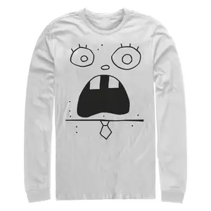Men's SpongeBob SquarePants DoodleBob Expression Long Sleeve Shirt