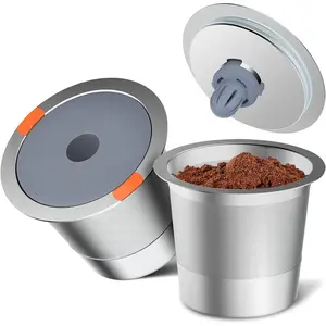 Cafe Save Reusable K Cups and Coffee Pods Universal Stainless Steel for Keurig 2.0 & 1.0 Machines Eco Friendly BPA Free 2 Pack